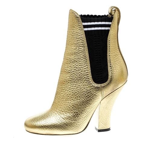 fendi gold boots|genuine fendi boots.